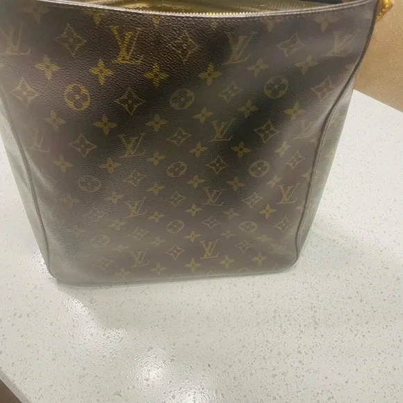 Louis Vuitton Brown Monogram Tote - Picture 4 of 8
